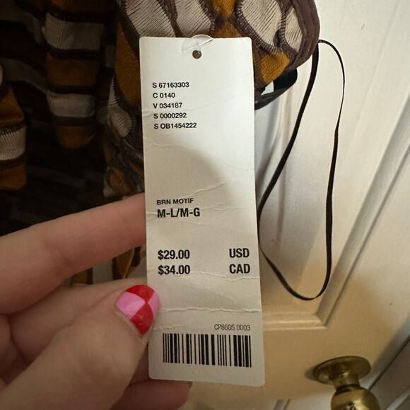 Urban Outfitters Honeycomb Halter Crop Top Tan Brown Size M / L NEW - Picture 4 of 4